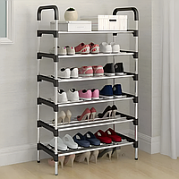 Полка для обуви на 6 ярусов 123х57х29см, New Shoe Rack / Напольная стойка для хранения обуви / Обувной стеллаж