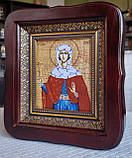 Ікона Свята мучениця Злата у фігурному кіоті, розмір кіота 20*18, лик 10*12, великий асортимент іменних, фото 2