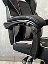 Крісло геймерське Large Deus ігрове чорно-сіре, фото 5