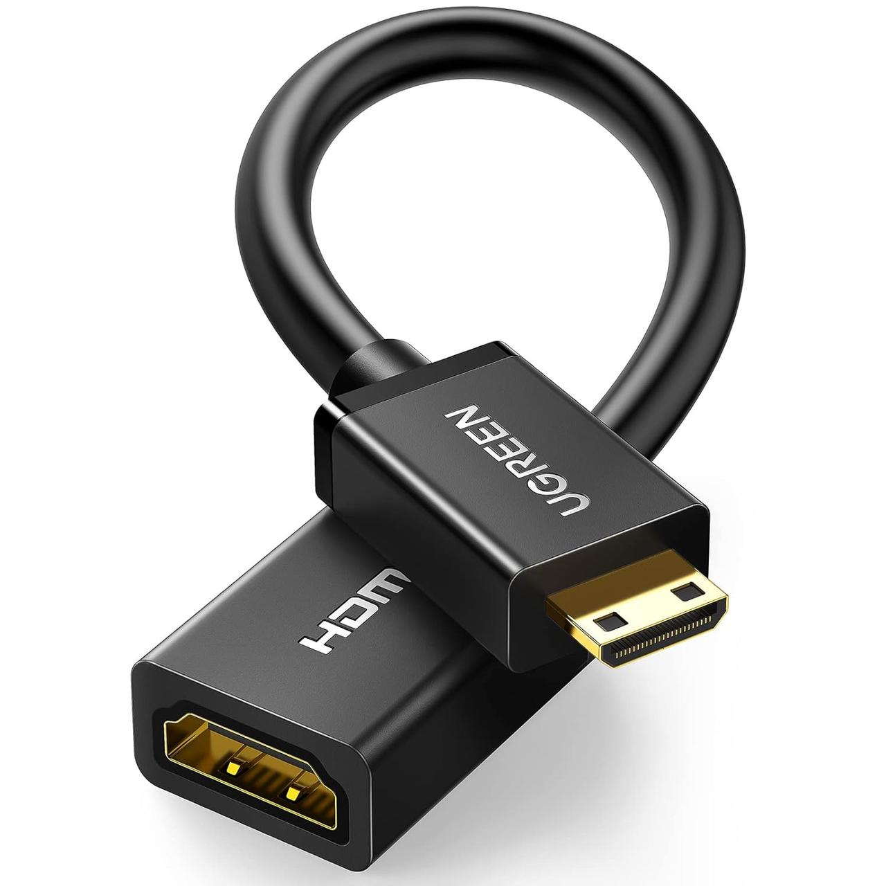 Переходник адаптер Ugreen Mini HDMI to HDMI 2.0 4K 60Hz 0.5 м Black ...