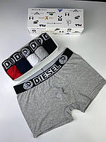 Набор мужских трусов из 4 шт Diesel U62 /набор удобных боксерок Дизель