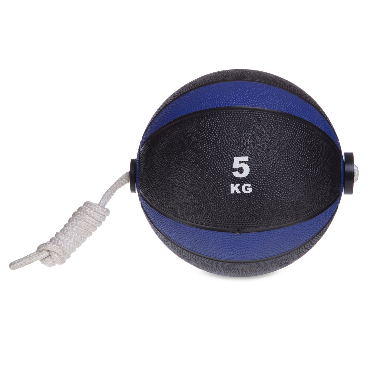 Медбол м'яч медичний 5 кг з мотузкою Tornado Ball FI-5709-5