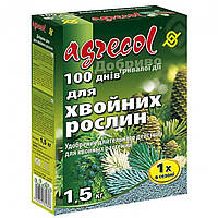 Комплексное минеральное удобрение для хвойных растений 100дней Agrecol (Агрекол), 1.5кг, NPK 15.5.20,