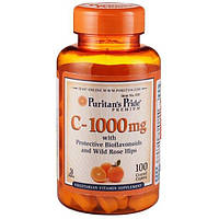 Витамин C Puritan's Pride Vitamin C-1000 mg with Bioflavonoids & Rose Hips 100 Caplets