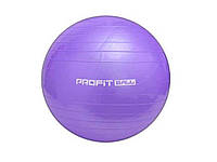 Мяч для фітнесу резиновий Фітбол 55см вага 600г VIOLET M 0275-1 ТМ КИТАЙ FG