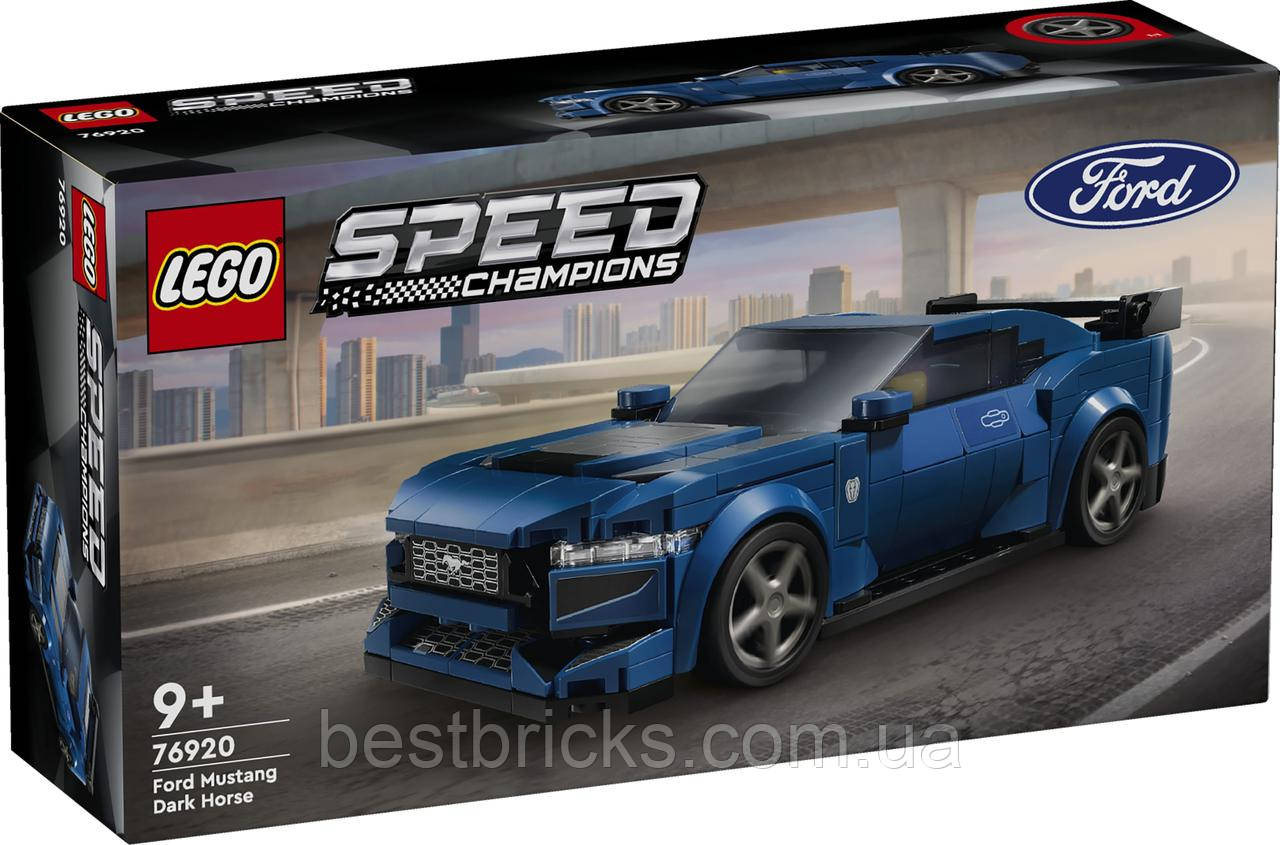 Конструктор Lego Speed Champions Спортивний автомобіль Форд Мустанг Дарк Хорс 76920, фото 1