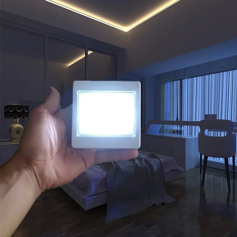 LED лампа-вимикач нічник світлодіодний ліхтарик на батарейках для дому портативний одинарний