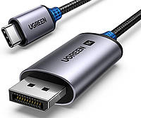 Кабель Ugreen USB-C to DisplayPort 1.4 Cable 8K@60Hz 4K@240Hz 1 м Black (CM556)