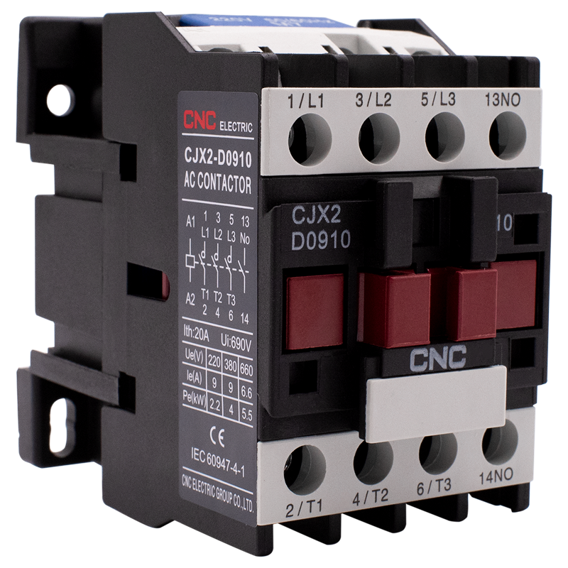 Пускач електромагнітний CJX2-0910, 9A, АС3, котушка 380В, 1NO, 4кВт, CNC