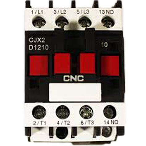 Пускач електромагнітний CJX2-1210, 12A, АС3, котушка 380В, 1NO, 5,5 кВт, CNC, фото 1