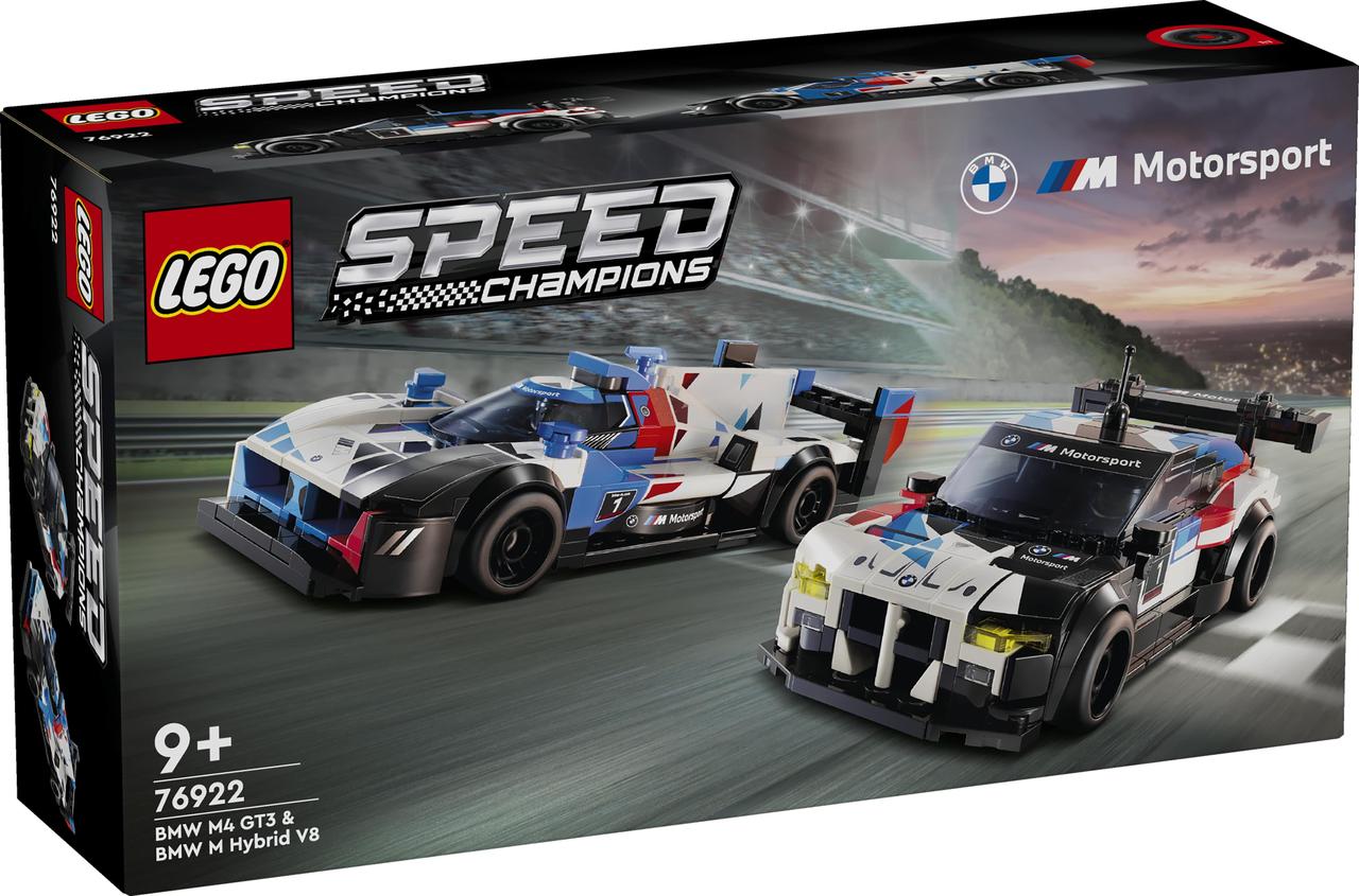 Конструктор Lego Speed Champions Перегонові автомобілі БМВ M4 ГТ3 і БМВ M Гібрид В8 76922