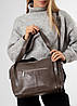 Сумка жіноча кольору моко Oliaver сумка, фото 5