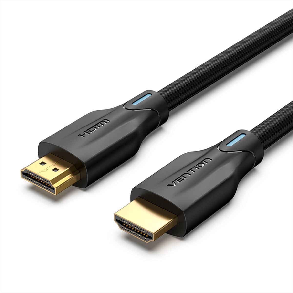Кабель HDMI Vention HDMI 2.1 FullHD 4K 8K PS5 Premium Gamer TV 3 м Black (AAUBI)