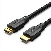 Кабель HDMI Vention HDMI 2.1 FullHD 4K 8K PS5 Premium Gamer TV 3 м Black (AAUBI)