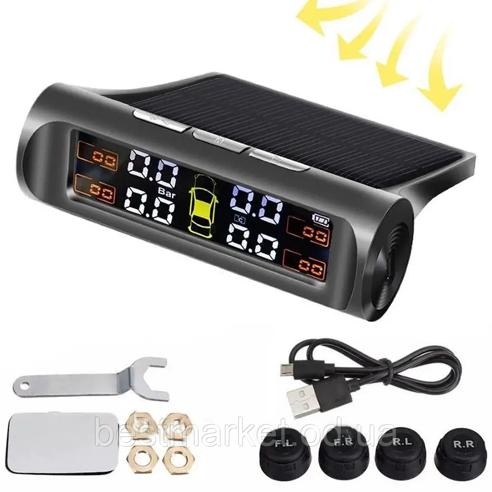 Система контролю тиску в шинах TPMS+Solar із сонячною панеллю