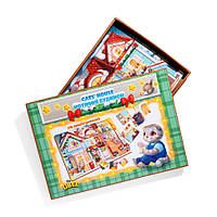 Пазл детский деревянный "Кошкин дом" Ubumblebees (ПСД249) PSD249, 176 элементов, Land of Toys