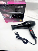 Фен для волос профессиональный, BRAOUAS BR-2288 фен стайлер для волос, фен для сушки волос Черный  spn
