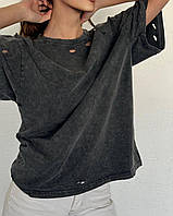 Стильная женская футболка в стиле Zara оверсайз