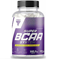 Аминокислота BCAA для спорта Trec Nutrition Super BCAA System 150 Caps