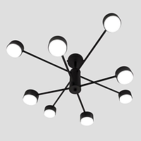 Люстра Luminaria RAY 8xGX53 (4+4) BLACK 780х300мм 220V IP20