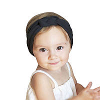 Повязка детская для волос Lesko Pure Color 002 Navy Синий (6601-23650)