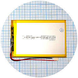 Батарея (акумулятор) універсальний 4070100 101 х 70 х 3 мм 2600 mAh 3.7V