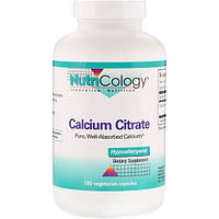 Микроэлемент Кальций Nutricology Calcium Citrate 180 Caps ARG-50230