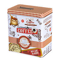 Коробка для хранения с дозатором Elso Coffee 8х14х12 см Разноцветный (SK000298)