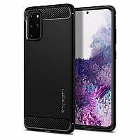 Защитный чехол Spigen (SGP) Rugged Armor для Samsung Galaxy S20 Plus (G985) - Matte Black