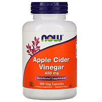 Яблучний оцет NOW Foods Apple Cider Vinegar 450 mg 180 Caps