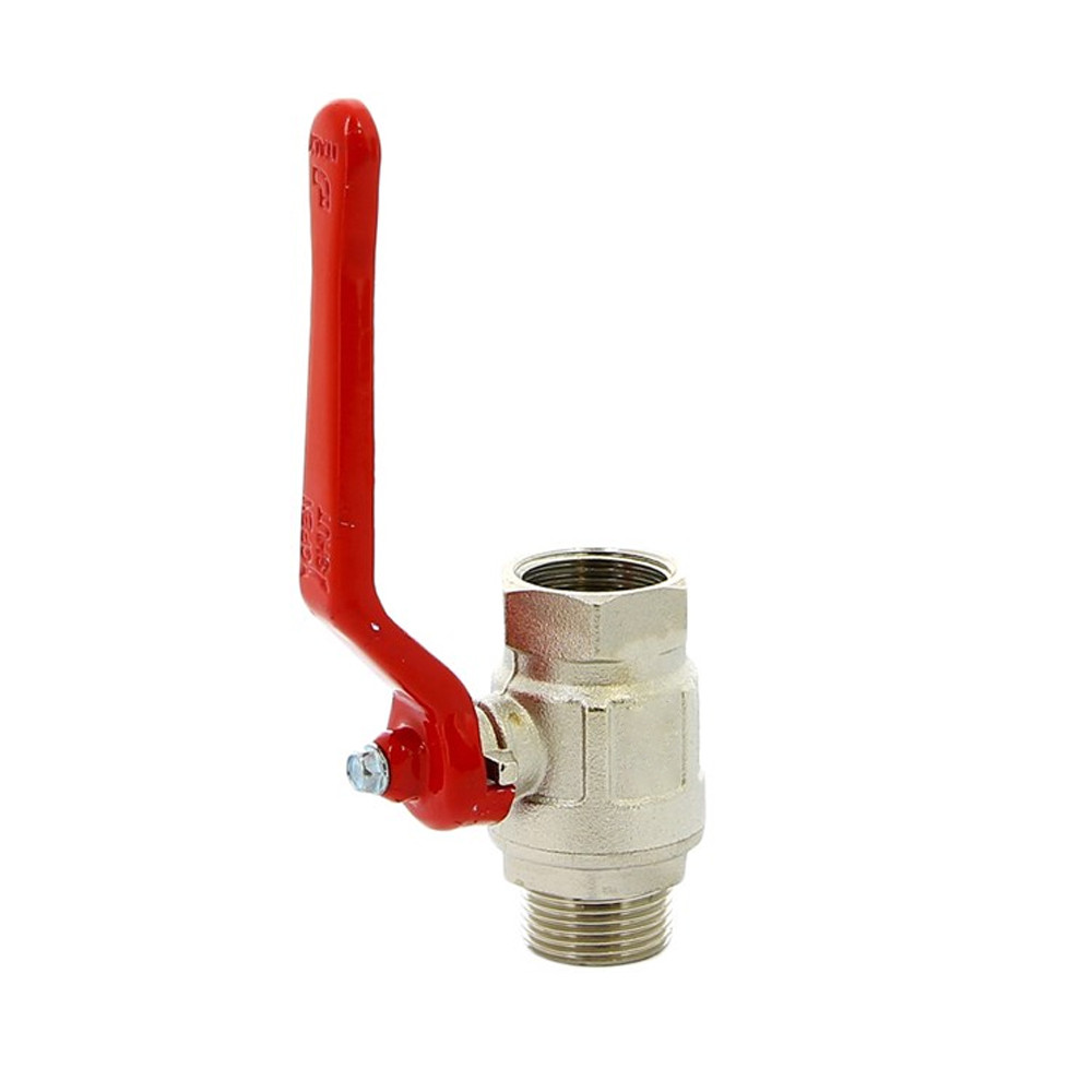 Кран кульовий для води ITAP 1/2" внутрішній — зовнішній червона ручка