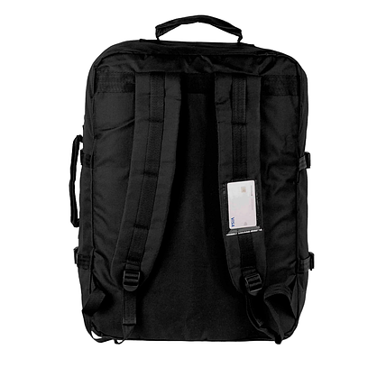 Рюкзак для ручної поклажі 55x40x20 для авіаперельотів, МАУ, Ernest чорний, фото 3