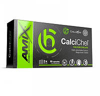 Микроэлемент Кальций для спорта Amix Nutrition ChelaZone CalciChel Calcium Bisglycinate Chelate 90 Veg Caps