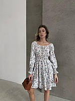 Платье женское с двойной юбкой софт S; M; L; XL (2цв) "RYSLANA" недорого от прямого поставщика