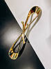 Ручка скоба Infinity модерн 133-160 Gold золото глянець 160 мм, фото 5