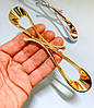 Ручка скоба Infinity модерн 133-160 Gold золото глянець 160 мм, фото 9
