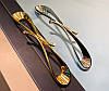 Ручка скоба Infinity модерн 133-160 Gold золото глянець 160 мм, фото 10