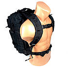 Рюкзак тактичний MOLLE Чорний 45 літрів, фото 5