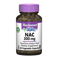 Ацетилцистеин Bluebonnet Nutrition NAC (N-Ацетил-L-Цистеин) 500 mg 30 Caps