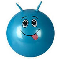 Мяч фитбол "Смайлики" рога, 45 см (синий) [tsi234653-ТСІ]
