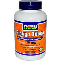 Гинкго Билоба NOW Foods Ginkgo Biloba Double Strength 120 mg 200 Veg Caps