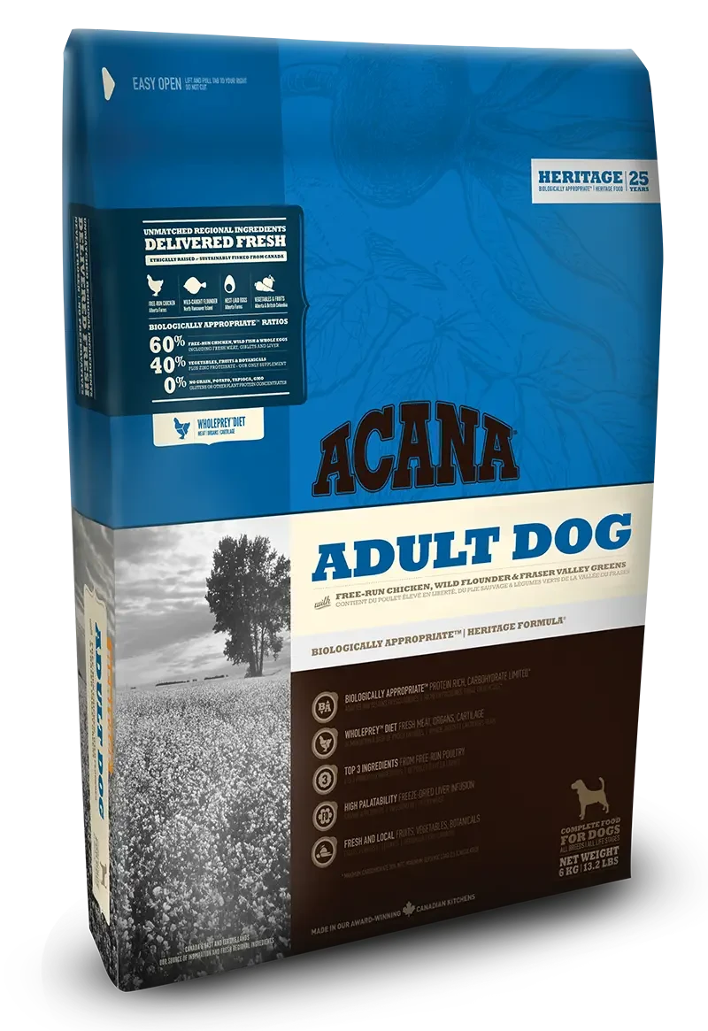 Корм для собак всех пород Acana Adult Dog Recipe 2 kg - фото 2 - id-p1407951125