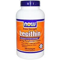 Лецитин NOW Foods Lecithin 1200 mg 200 Softgels