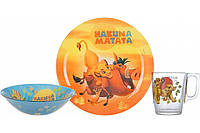 Набор детский Luminarc Disney Lion King 3 предмета 9345P LUM