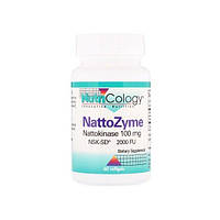 Комплекс для профилактики давления и кровообращения Nutricology NattoZyme Nattokinase 100 mg 60 Softgels