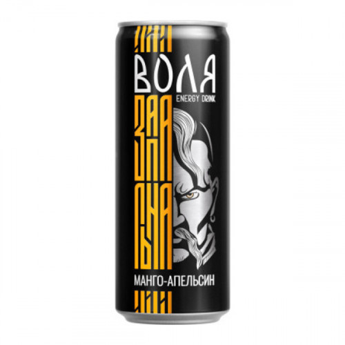 Енергетичний напій "Воля" Манго-Апельсин 0.33 л