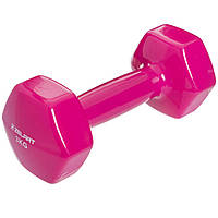 Гантель для фитнеса с виниловым покрытием Zelart TA-2777-3 3 кг Pink (SK000129)
