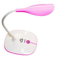 Лампа настольная светодиодная с аккумулятором белая с розовым A-PLUS OJ-880