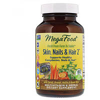 Комплекс для кожи волос ногтей MegaFood Skin Nails & Hair 2 60 Tabs