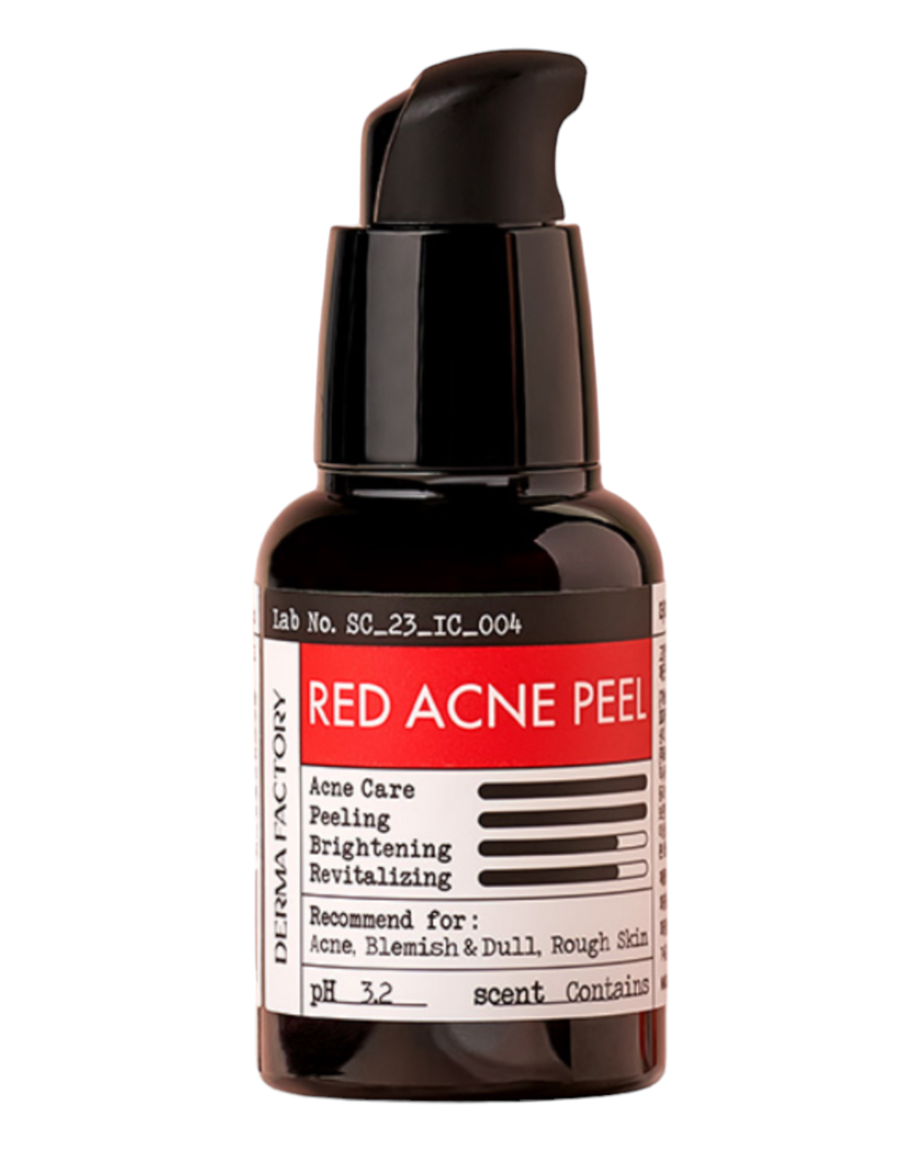 Змивний пілінг для обличчя c 20% AHA-кислот Derma Factory Red Acne Peel 30 ml, фото 1